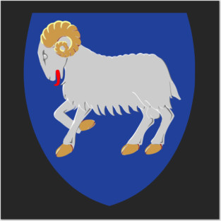 Coat of arms of the Faroe Islands Posters and Art