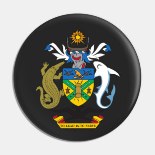 Coat of arms of the Solomon Islands Pin