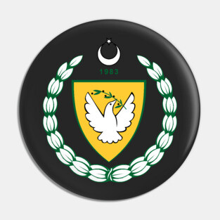 Coat of arms of the Turkish Republic of Northern Cyprus Pin