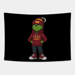 Grinch Player Washington Commanders Tapestry