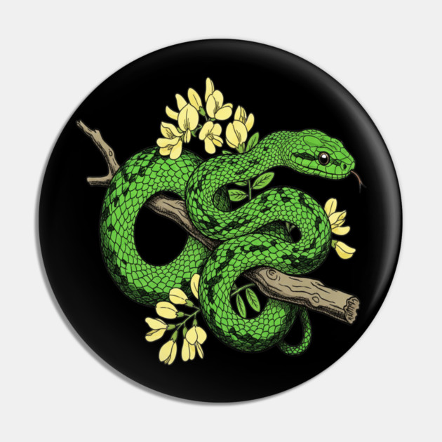 Boomslang with Yellow Acacia Blooms Pin by BirdsnStuff