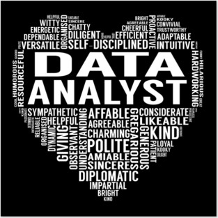 Data Analyst Heart Posters and Art