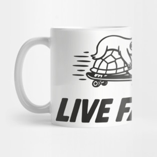 Live Fast Chill Lazy Sarcastic Vibes Mug