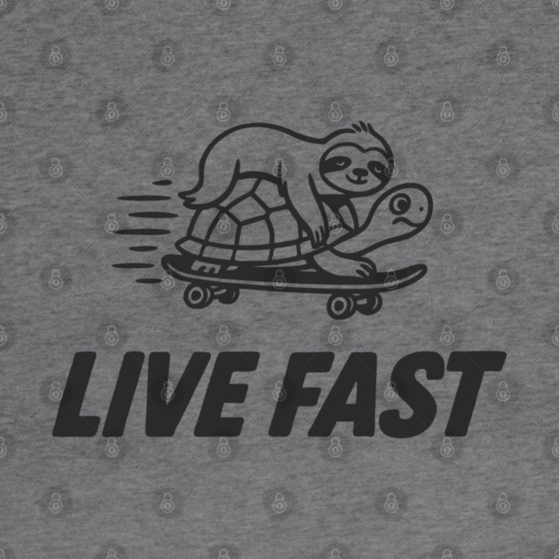 Live Fast Chill Lazy Sarcastic Vibes by Anticorporati