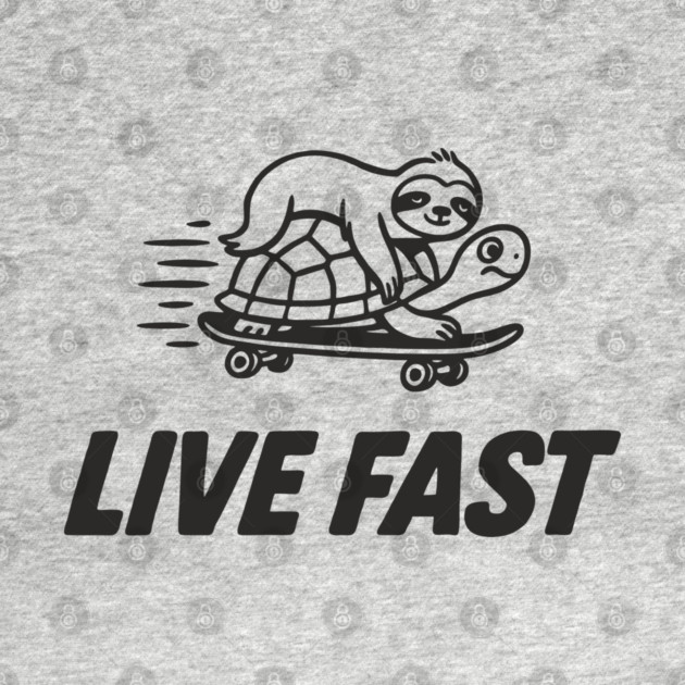 Live Fast Chill Lazy Sarcastic Vibes by Anticorporati