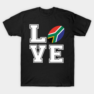 Ladies Rugby Ball T-Shirt: South Africa Rugby Cup - Handprinted In Wales - Italia - Foto 5