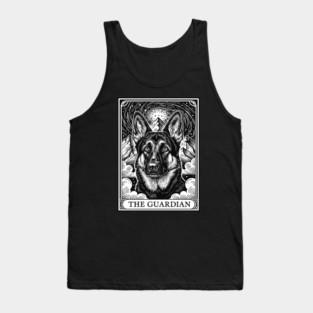 The Guardian German Shepherd Tarot Card Mystical Dog Art Tank Top