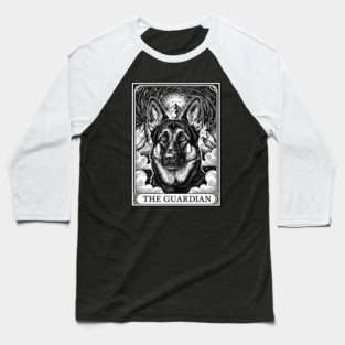 The Guardian German Shepherd Tarot Card Mystical Dog Art Baseball T-Shirt