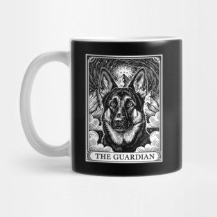 The Guardian German Shepherd Tarot Card Mystical Dog Art Mug