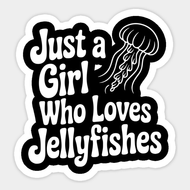 Just a Girl Who Loves Jellyfishes Magnet by Frank Ring