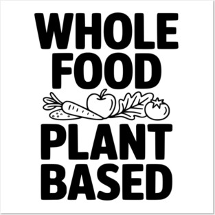 Whole Food Plant Based Posters and Art