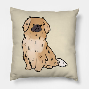 Tibetan Spaniel Dog Cute Fluffy Pet Owner Pillow