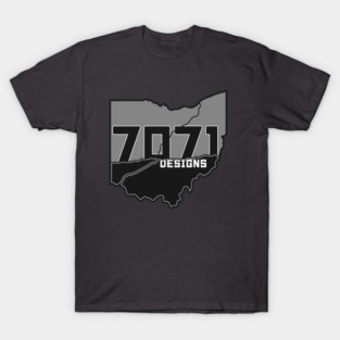 7071 Logo in Gray T-Shirt