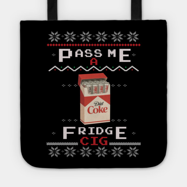 Diet Coke Fridge Cig – Vintage Ugly Christmas Design Tote by Shit Post Hero