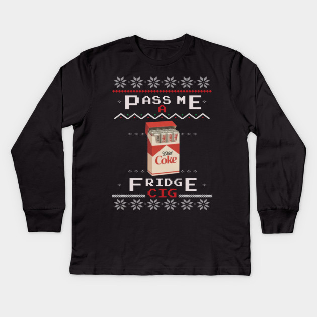 Diet Coke Fridge Cig – Vintage Ugly Christmas Design Kids Long Sleeve T-Shirt by Shit Post Hero