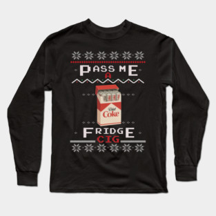 Diet Coke Fridge Cig – Vintage Ugly Christmas Design Long Sleeve T-Shirt