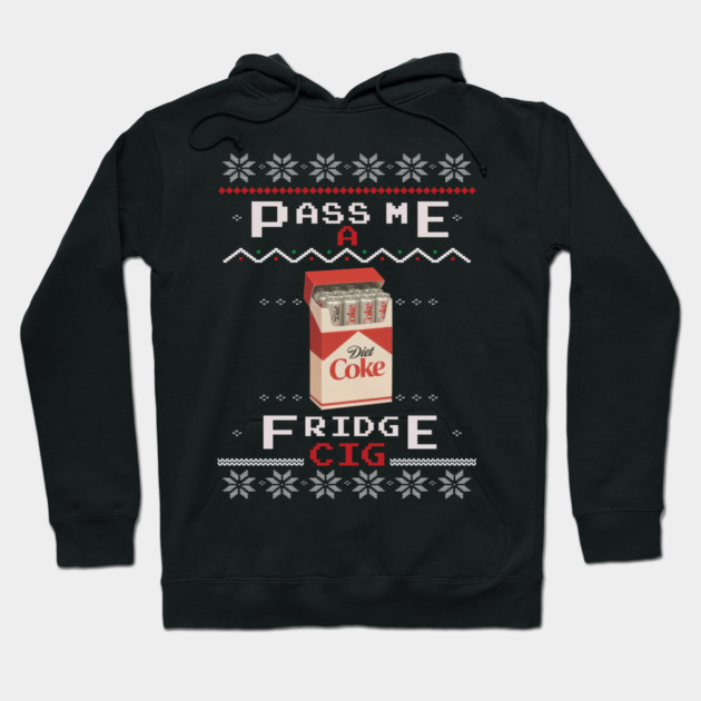 Diet Coke Fridge Cig – Vintage Ugly Christmas Design Hoodie by Shit Post Hero