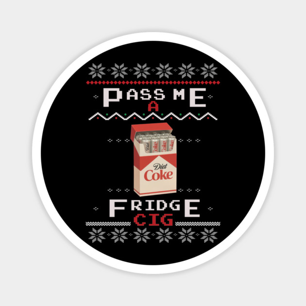 Diet Coke Fridge Cig – Vintage Ugly Christmas Design Magnet by Shit Post Hero