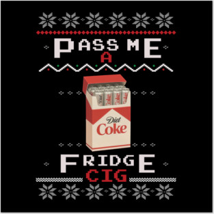Diet Coke Fridge Cig – Vintage Ugly Christmas Design Posters and Art