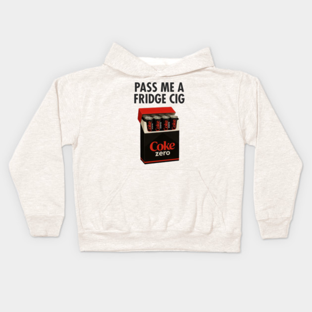 Coke Zero Fridge Cig – Retro Pack Parody Graphic Kids Hoodie by Shit Post Hero
