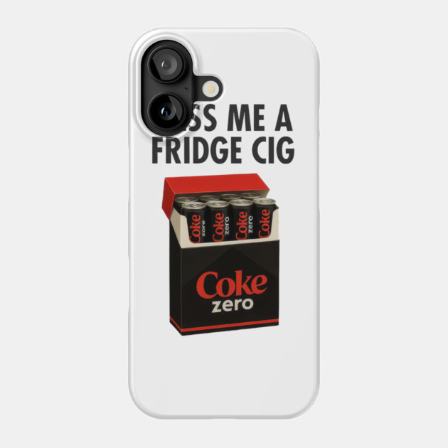 Coke Zero Fridge Cig – Retro Pack Parody Graphic Phone Case by Shit Post Hero