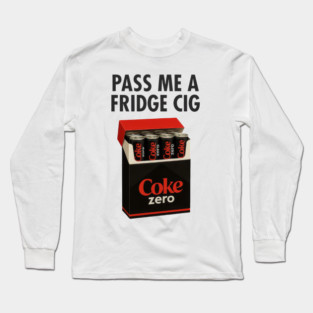 Coke Zero Fridge Cig – Retro Pack Parody Graphic Long Sleeve T-Shirt
