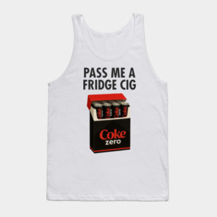 Coke Zero Fridge Cig – Retro Pack Parody Graphic Tank Top