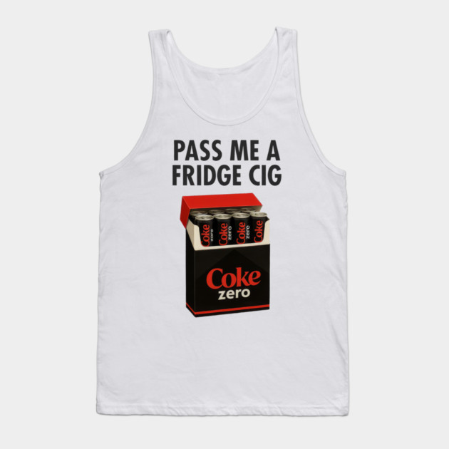 Coke Zero Fridge Cig – Retro Pack Parody Graphic Tank Top by Shit Post Hero