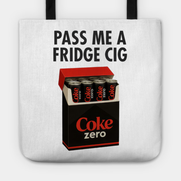 Coke Zero Fridge Cig – Retro Pack Parody Graphic Tote by Shit Post Hero