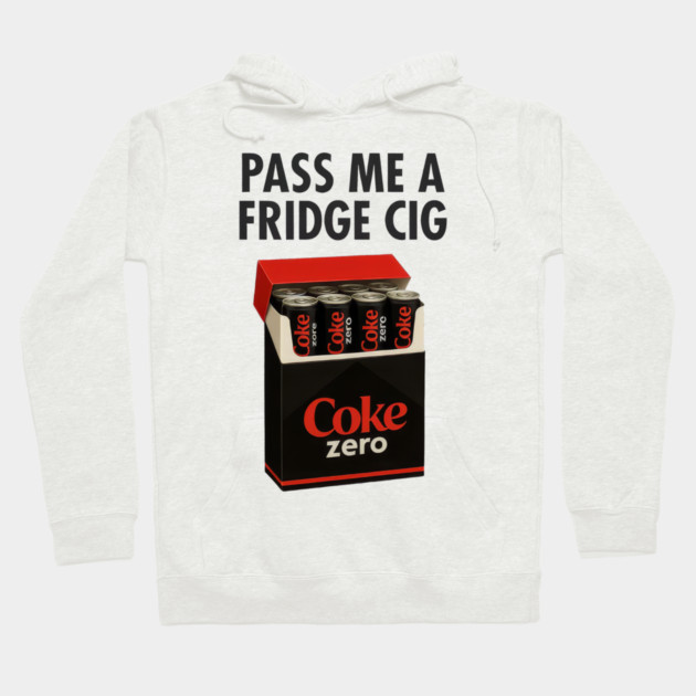 Coke Zero Fridge Cig – Retro Pack Parody Graphic Hoodie by Shit Post Hero