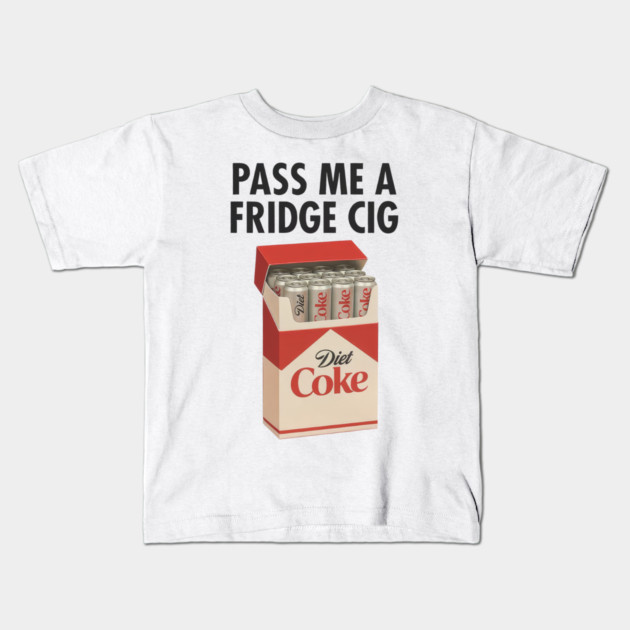 Diet Coke Fridge Cig – Vintage Pack Parody Graphic Kids T-Shirt by Shit Post Hero