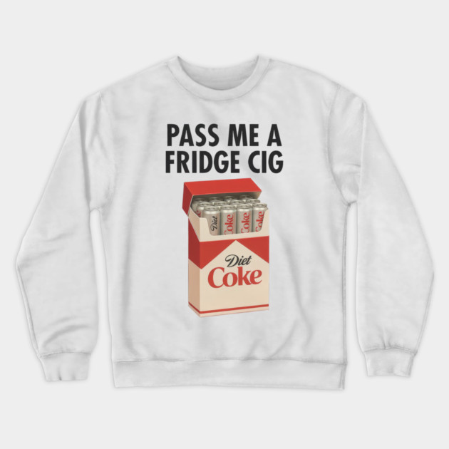 Diet Coke Fridge Cig – Vintage Pack Parody Graphic Crewneck Sweatshirt by Shit Post Hero