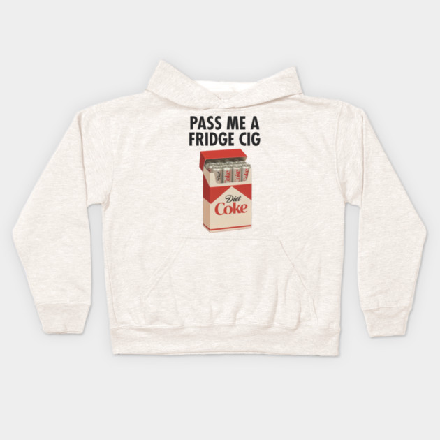 Diet Coke Fridge Cig – Vintage Pack Parody Graphic Kids Hoodie by Shit Post Hero