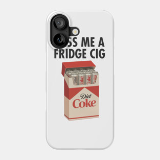 Diet Coke Fridge Cig – Vintage Pack Parody Graphic Phone Case