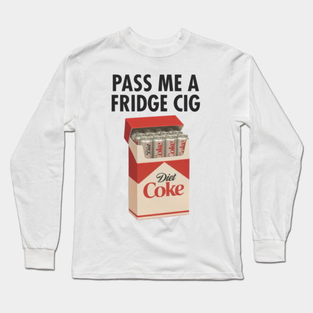 Diet Coke Fridge Cig – Vintage Pack Parody Graphic Long Sleeve T-Shirt by Shit Post Hero