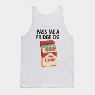 Diet Coke Fridge Cig – Vintage Pack Parody Graphic Tank Top