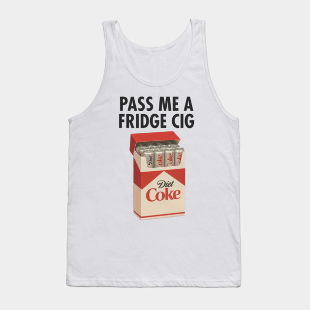 Diet Coke Fridge Cig – Vintage Pack Parody Graphic Tank Top by Shit Post Hero