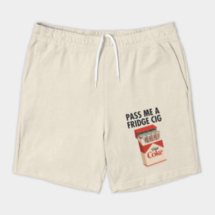 Diet Coke Fridge Cig – Vintage Pack Parody Graphic Shorts