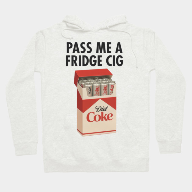 Diet Coke Fridge Cig – Vintage Pack Parody Graphic Hoodie by Shit Post Hero