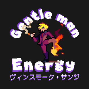 getleman energy - ONE PIECE SANJI pixel art T-Shirt