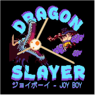 Dragon Slayer Luffy vs kaido gear fourth scene Posters and Art