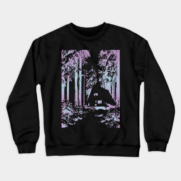Enchanted Forest - Experimental Color Art Crewneck Sweatshirt by TuncGK