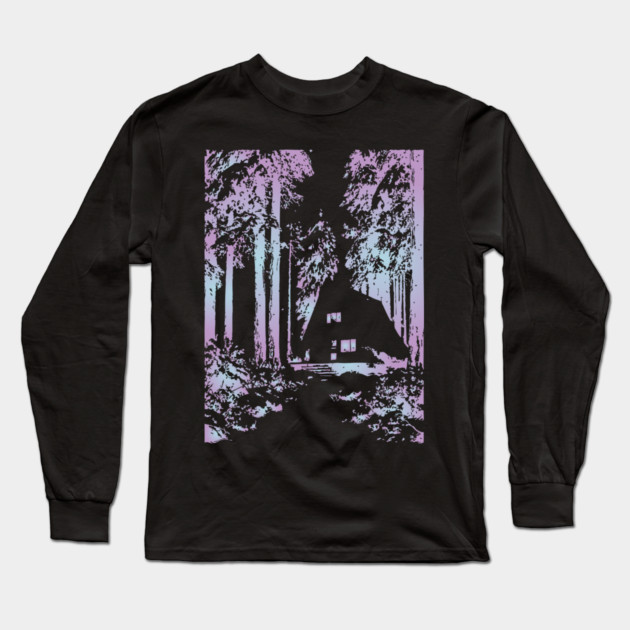 Enchanted Forest - Experimental Color Art Long Sleeve T-Shirt by TuncGK