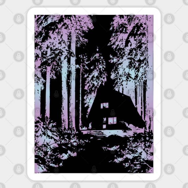 Enchanted Forest - Experimental Color Art Sticker by TuncGK