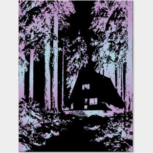 Enchanted Forest - Experimental Color Art Posters and Art