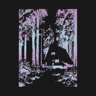Enchanted Forest - Experimental Color Art T-Shirt