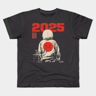 Goodbye 2025 - Wabi Sabi New Year Kids T-Shirt