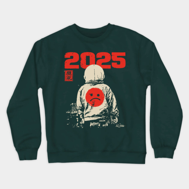 Goodbye 2025 - Wabi Sabi New Year Crewneck Sweatshirt by TuncGK