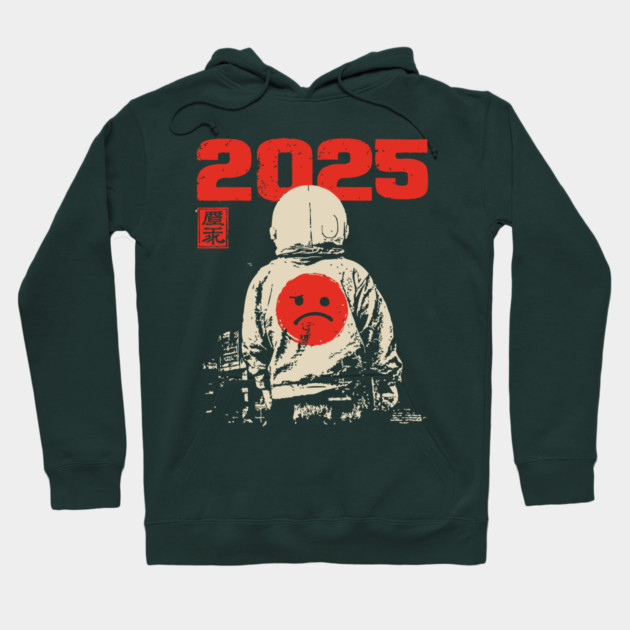 Goodbye 2025 - Wabi Sabi New Year Hoodie by TuncGK