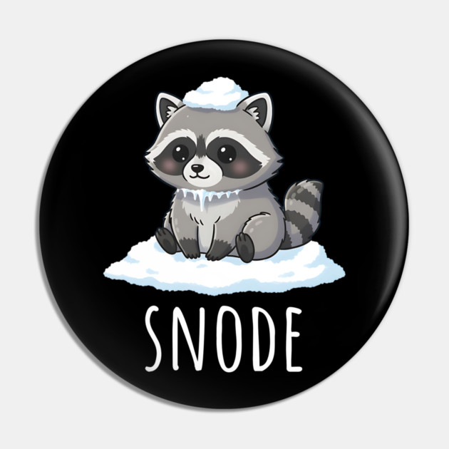 Adorable little snowed-on raccoon saying "snode" Pin by Luxinda